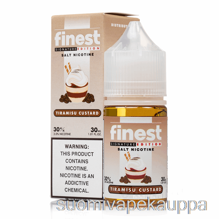 Vape Netistä Tiramisu Vaniljakastike - Hienoin Signature Edition Salt Nic - 30ml 30mg